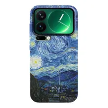 マグセーフ対応 ゴッホ風油彩デザインのスマートフォンケース【Xiaomi用・全包み設計・衝撃吸収・薄型ハードケース】