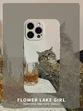 微醺ワイン猫デザインのスマホケース【iPhone用・ソフトタイプ・対応機種多数】