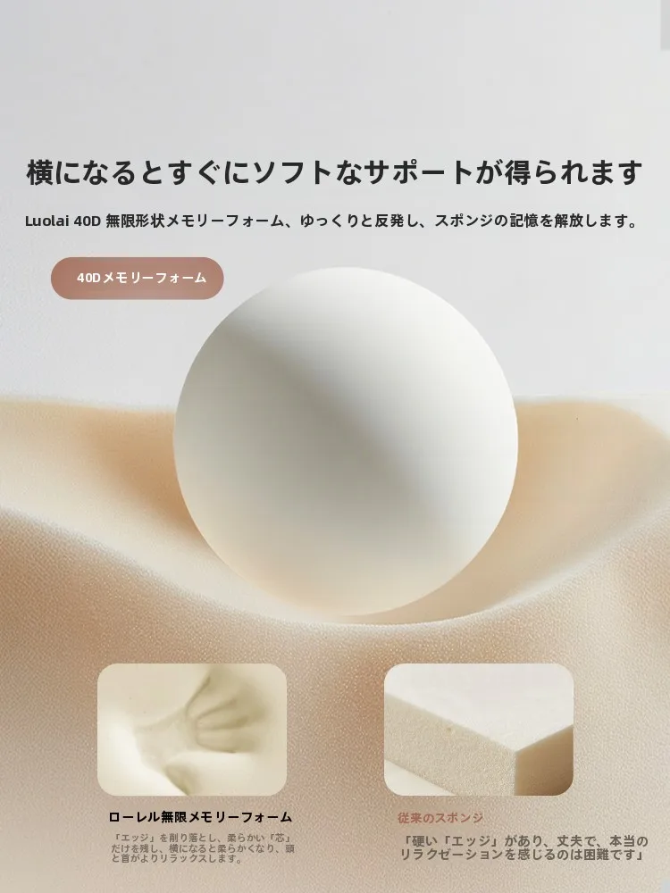 喘息枕おすすめ：LUOLAI記憶泡綿頚枕の慢回復設計と人間工学的サポート