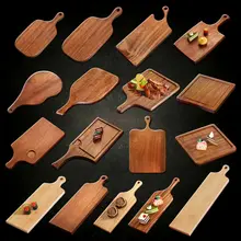 無垢材 ピザボード 木製トレー 西洋料理 デザートカットボード パンボード ステーキトレー 寿司 火鍋 写真撮影用 木のトレイ