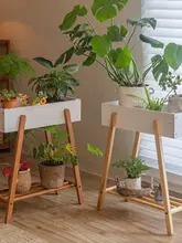 インテリアに最適！落地型観葉植物スタンド【室内・バルコニー用】（セットアップ対応）