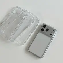 高透過性のシンプルなiPhone用全包カバー【高級感・防摔・iPhone17/プロマックス対応】（セットアップ対応）