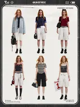 白色のカジュアル工装風ショートパンツ【夏用・ゆったり・ストレート】