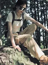 アウトドア速乾パンツ【エラスティック・登山用・カジュアルスタイル・女性用】（セットアップ対応）