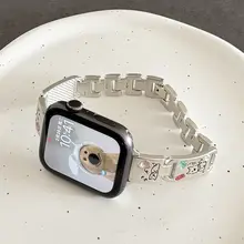 スマートウォッチベルト メタルチェーン 犬モチーフ 上品 Huawei Watch GT3 GT4 GT5 Apple Watch Xiaomi 対応