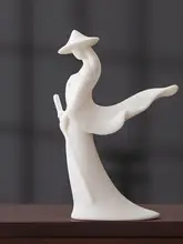 陶磁器製 武侠人物 香立て【中華風・レトロデザイン】