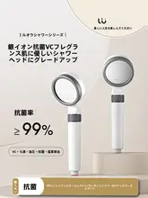 Luzvoar 手持ち増圧シャワーヘッド【除塩素フィルター・調整可能・美肌効果】