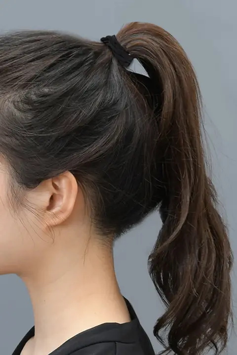 防滑の黒いヘアゴム【高弾力・耐久性・髪に優しい】