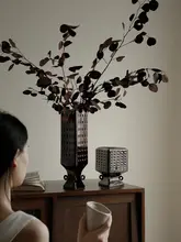 フラワーベース 陶器 ヴィンテージ おしゃれ リビング テーブル インテリア アートオブジェ