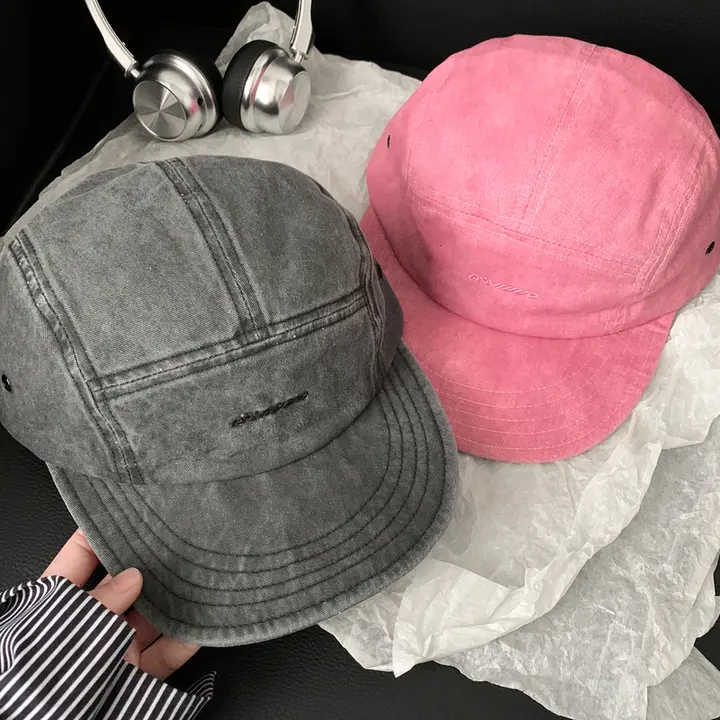 キャップ レディース カップル アメカジ ヴィンテージ ウォッシュ加工 フラットブリム ビッグサイズ 小顔効果 カジュアル