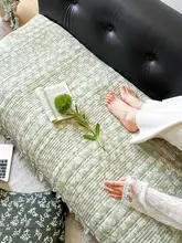 北欧風の水洗い可能な全棉ソファマット【ヴィンテージスタイル・四季対応】