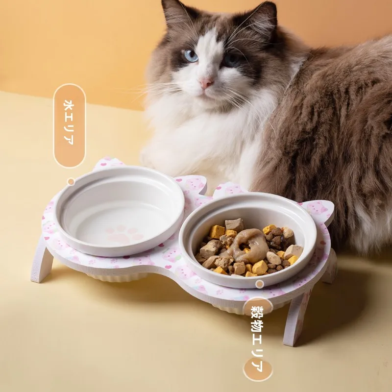 猫用陶器食器スラントデザイン：水と餌兼用の防倒れ構造を徹底解説