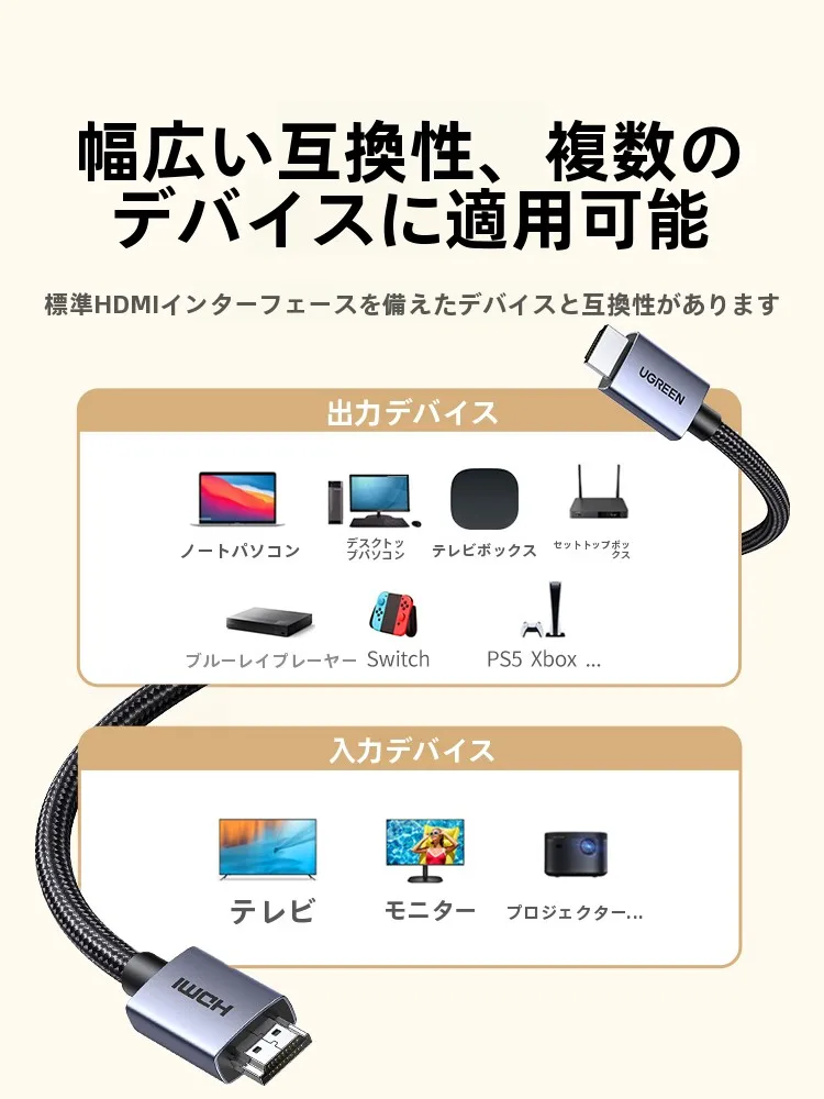 高品質HDMIケーブルの接続性能：4K/240Hz対応でテレビに最適なアルミ合金編組の実証