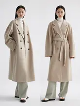 高品質 羊毛ロングコート【女性用・冬用・クラシックデザイン】