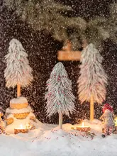 小型雪松赤杉クリスマスツリー装飾品【家庭用・テーブル飾り・店舗用】