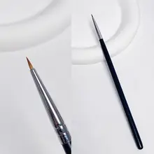 極細アイライナー用ブラシ【多用途・動物毛製】