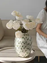 高級感あるシェルデザインのフラワーベース【インテリア装飾用・ソフトフラワーアレンジメント】