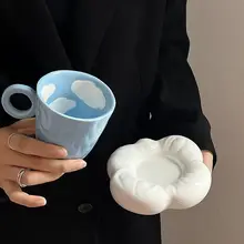 コーヒーカップ おうち用 陶器 可愛いスタイル 手描き