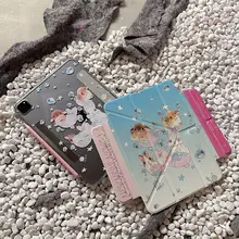 アクリル製マグネット分離式iPad保護ケース【防摔・iPad Pro 2024用・Air 6対応】