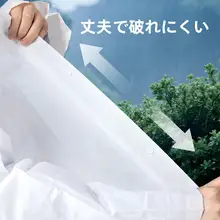 超防水ハイキング用ポンチョ【大人用・携帯便利・使い捨て・長丈】