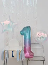 誕生日・男の子・女の子用 幻彩バルーン・星型・ハート形 デコレーション ウェルカムウォール背景