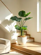 フェイクプランツ スイカ葉 屋内 小さな観葉植物 インテリア