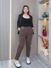 したシルエットのハレンパンツ【大きいサイズ・春秋用・ブラック・カジュアル】