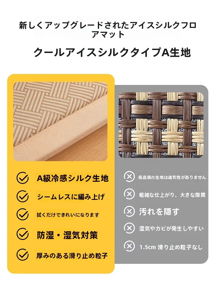 6畳 マットの厚みと耐久性を実証する雅鹿の榻榻米マット