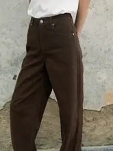ジーンズ【デニムパンツ・レディース・ジーパン・ストレート・ワイドレッグ・定番デザイン】