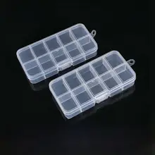 透明タイプのフィッシングボックス【固定仕切り・多用途収納】