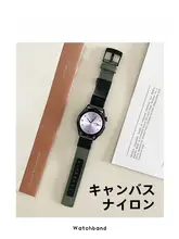 時計ベルト スマートウォッチバンド 交換ベルト キャンバス ナイロン レザー ワークテイスト カジュアル HUAWEI Watch GT2 GT3 Watch 4 Pro HONOR Magic Watch 対応
