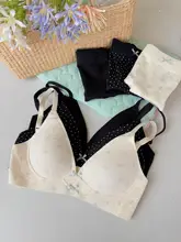 フラワープリント ブラレットブラジャー【ブラなし・快適な着用感・甘いデザイン】（セットアップ対応）