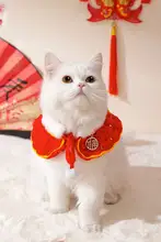 新年用 猫用カラー【鈴付き・ペット用品・装飾用】