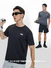通気性抜群！スポーツTシャツ【メンズ・半袖・カラーブロック・ランニング用・メッシュ素材】