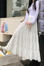 ハイウエスト切替フレアスカート【春用・エレガント・ケーキスタイル・大きな裾】（セットアップ対応）