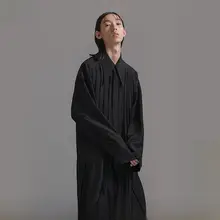 長袖オーバーサイズシャツ【高級感・男性用・ゆったりシルエット】