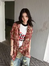 Fulltide 夏用 バイオウォッシュドチェック柄シャツ【薄手・工装デザイン・日焼け対策】