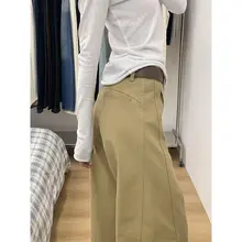 高身長向け レディース ハイウエスト ワイドレッグデニムパンツ【春秋用・カジュアル・マルチストラ  クチャー】