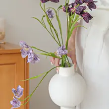 洗練された北欧風陶土花瓶【デスクトップ装飾・インテリア向け・造花対応】