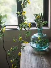 造花 ツル植物 サンビタリア 垂れ下がる 這う 壁掛け インテリア デコレーション フラワーアレンジメント