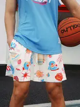 BALLHO 速乾メンズバスケットボールショートパンツ【レトロデザイン・メッシュ・夏用】