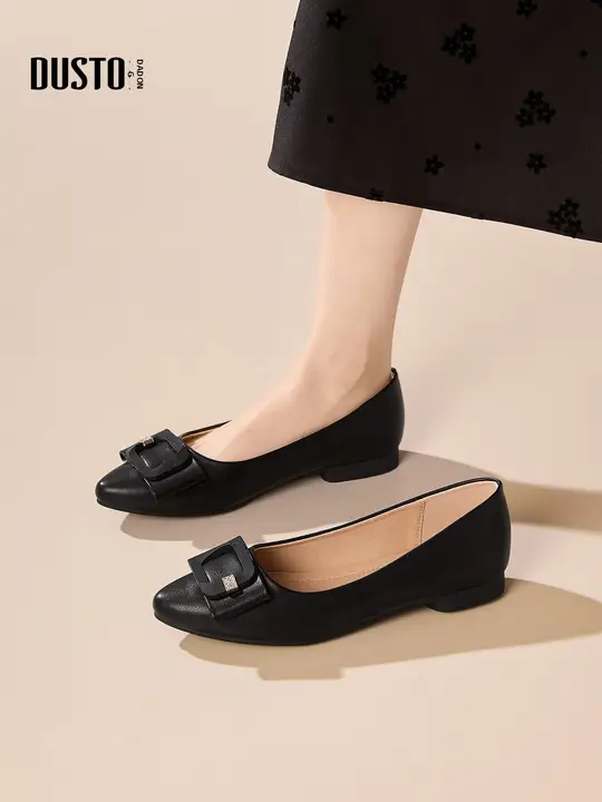 秋用 軽量ソフトレザー女性用パンプス【浅口・通勤用・脱ぎ履き簡単】