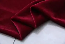 極上の柔らかさの酒紅色ベルベット生地【デザイナー素材】