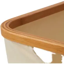折りたたみ式 布製収納バスケット【衣類・おもちゃ・小物用・家庭用】