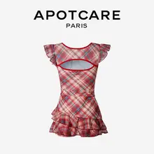 APOTCARE エレガントなデザインの女性用ワンピース水着【保守的なスタイル・ビーチ用】