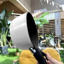キャンプ用マルチ鍋【麦飯石コーティング・取り外し可能なハンドル・ガスコンロ対応】