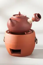 朱泥の手作りティーポット【薄く軽量・炭火用・茶器セット対応】