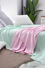竹繊維のひんやり感を楽しめる夏用ブランケット【薄手・エアコンに最適・お昼寝用】