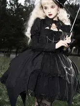ゴシック風ロリータドレス【ハロウィンコスチューム・日常着・秋用】