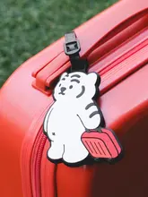 可愛いデザインの旅行用タグ【肥満トラ・ネームタグ・バッグチャーム】